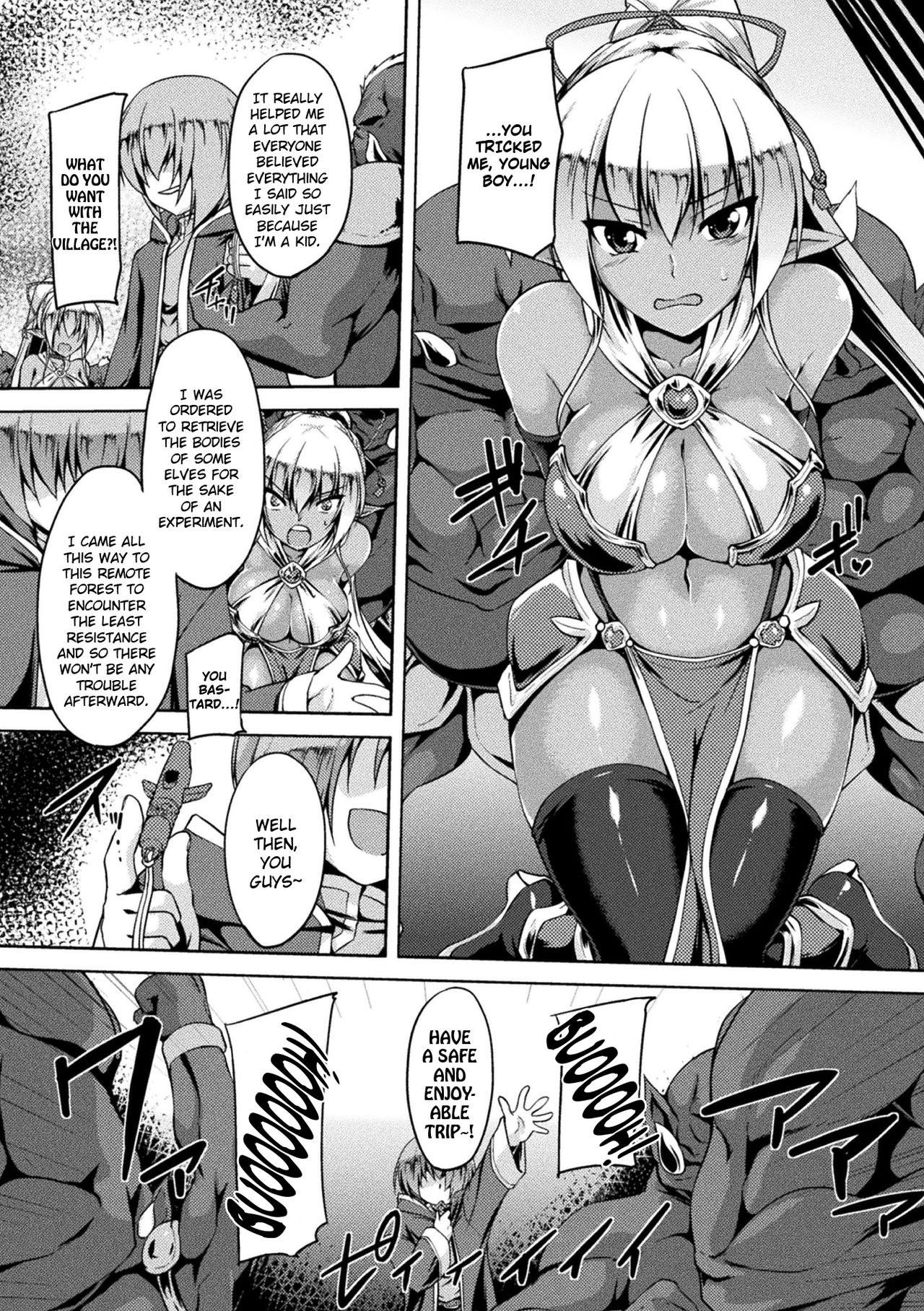 [Gonzaburo-] Gang-raped Dark Elf (Haiboku Otome Ecstasy Vol. 4) [English] {Hennojin} [Digital] page 6 full