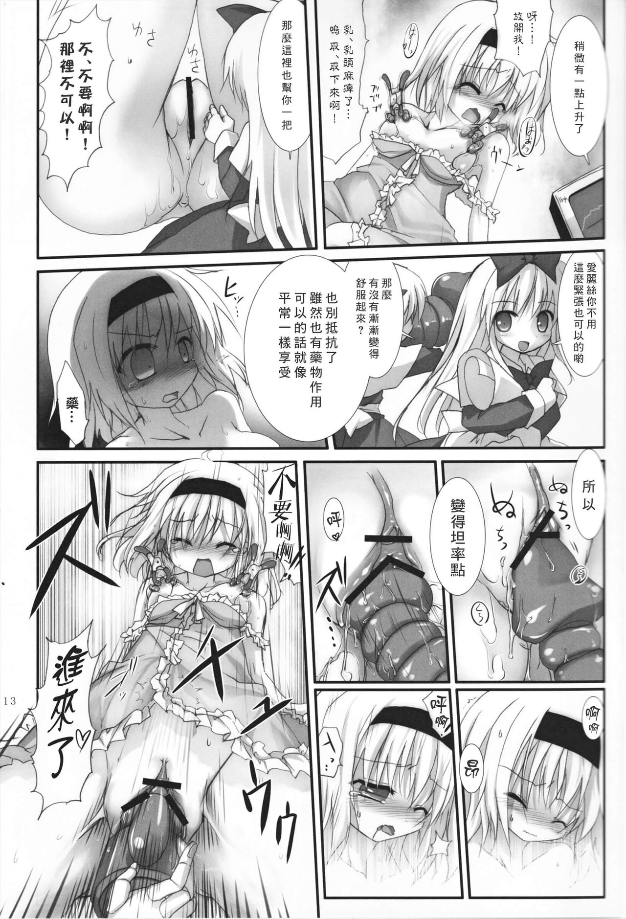 (C83) [Suzunaridou (Izumi Yukiru)] Alice in Nightmare (Touhou Project) [Chinese] [靴下汉化组] page 14 full