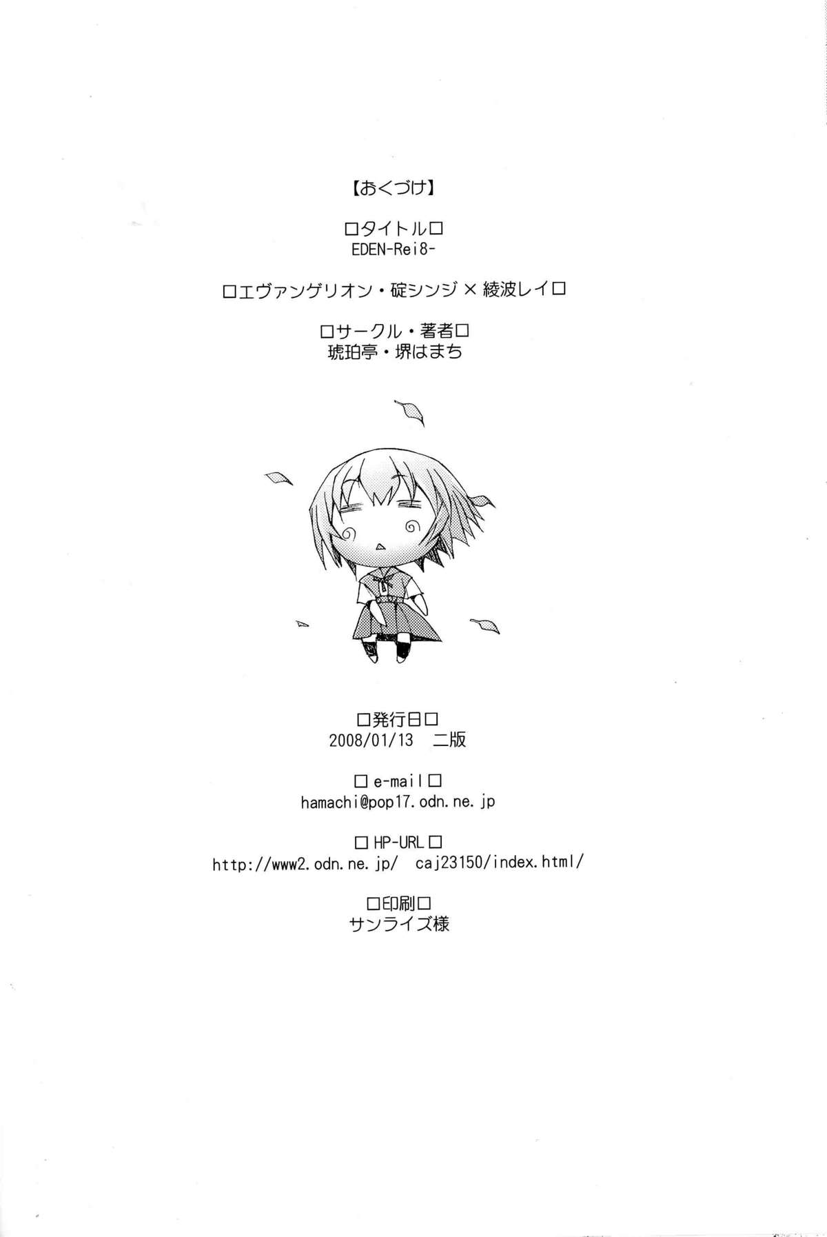 (C73) [Kohakutei (Sakai Hamachi)] EDEN -Rei8- (Neon Genesis Evangelion) [Chinese] [不觉晓个人汉化] page 32 full