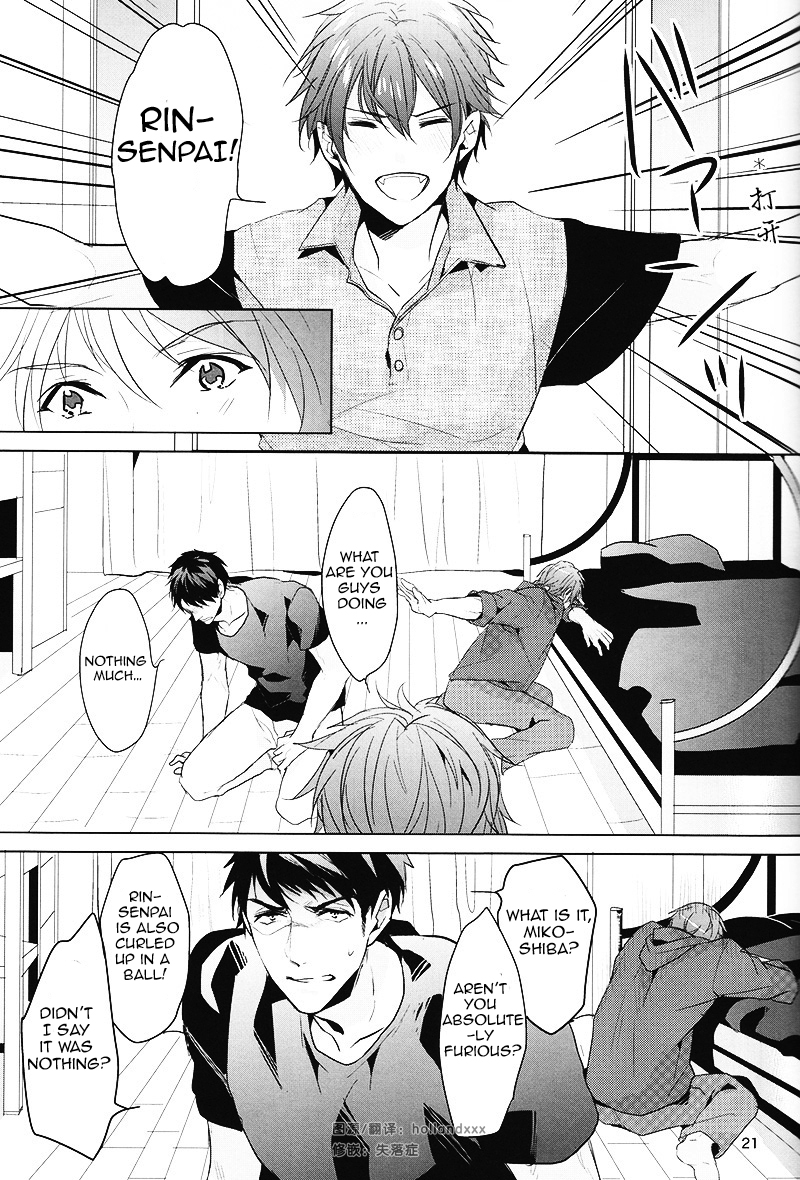 (Renai Jaws 3) [ANCOCOCO (Sakura Hitsuji)] Hatsukoi niwa Ribbon o Kakete | Tying a ribbon on a first love (Free!) [English] [Carrot-Bunny] page 20 full