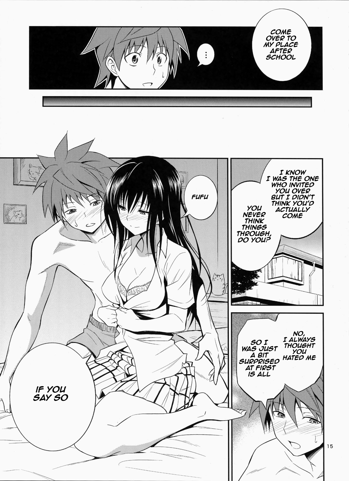 (C87) [Hibi Rakuraku (Aoki Kanji)] Watashi Renchi Yaburu. (To LOVE-Ru) [English] [frogstat] page 14 full