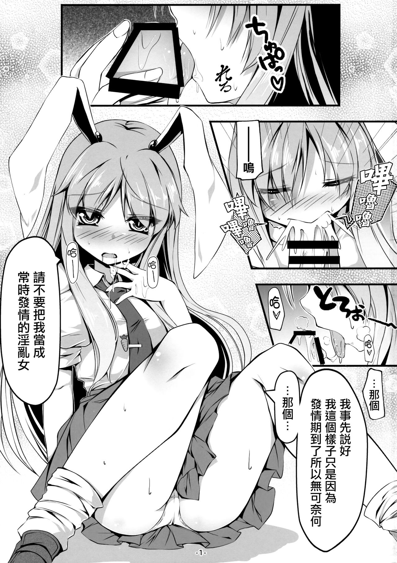 (Reitaisai 13) [Avalanche (ChimaQ)] Usagi Zukushi (Touhou Project) [Chinese] [迷途竹林漢化] page 3 full