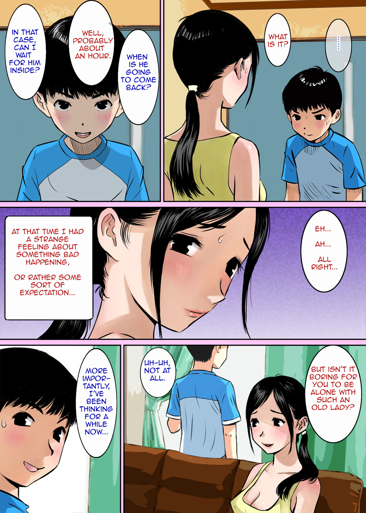 [Gomadoufu] Musuko no Shinyuu wa Oppai Seijin | My Son's Best Friend is a Breast Maniac [English][Amoskandy] page 4 full