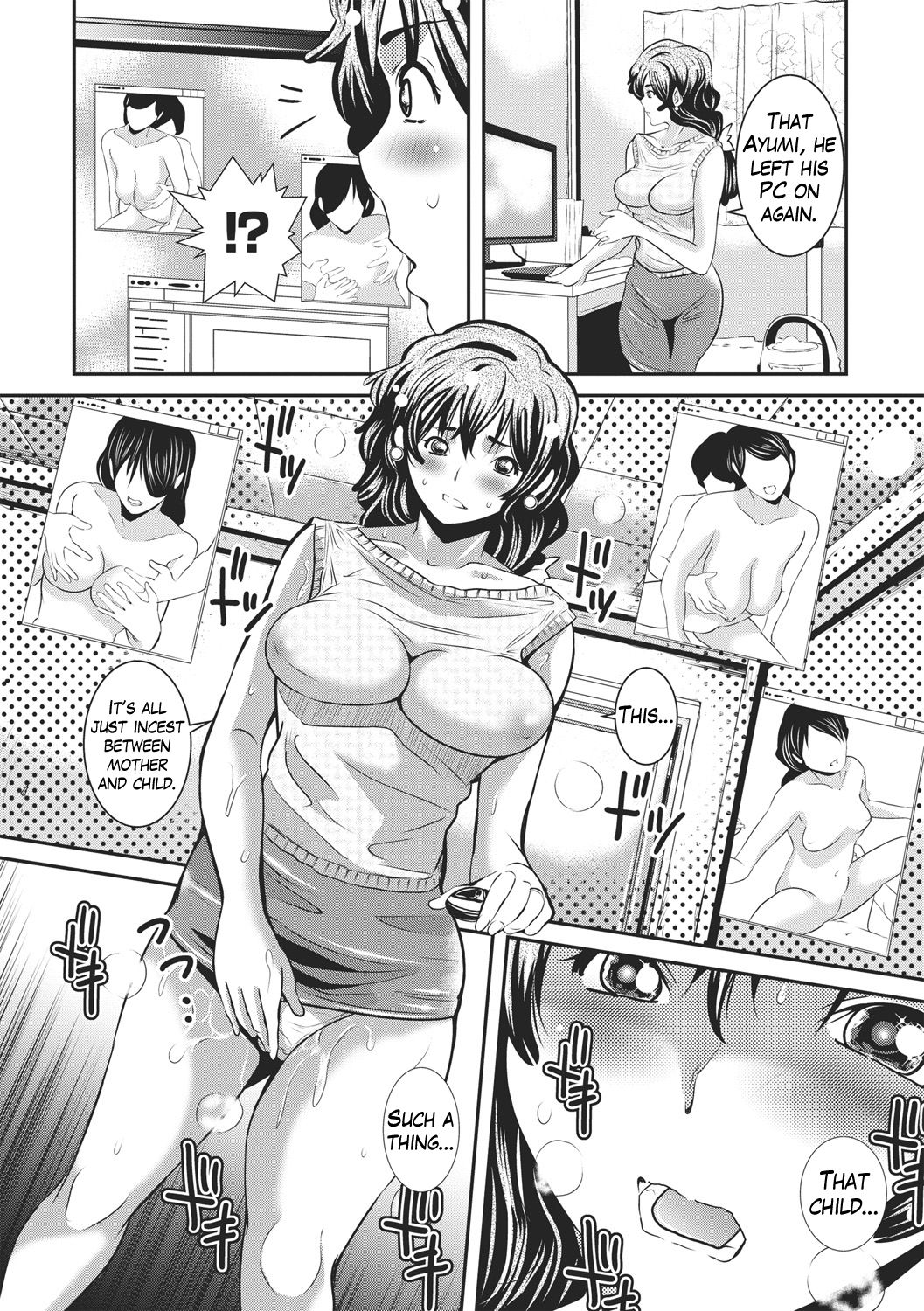 [Sanpaku] Mama Cli Kakuchou Kansatsu Nikki | Mama's Clit Extension Journal (Mesu Inkaku Full Bokki - Clitoris to Erection) [English] [man-machine translations] [Digital] page 2 full