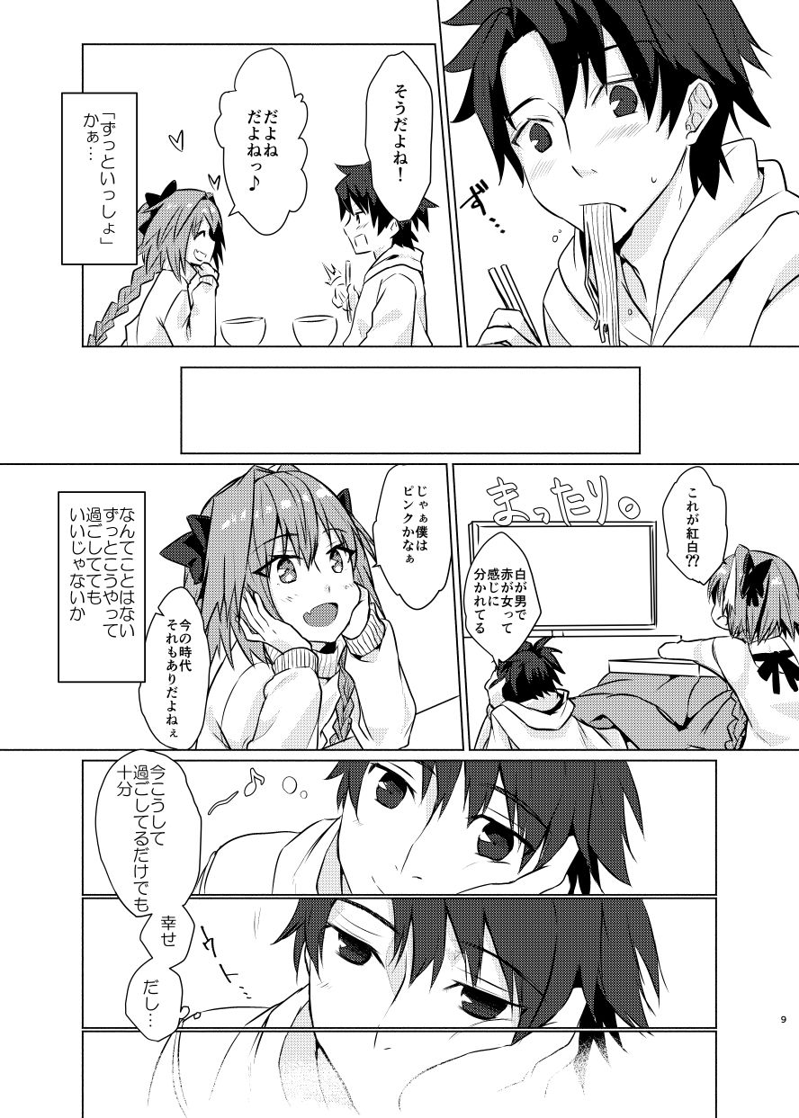 [Nekorobi (Nakajima Kotoko)] Astolfo-kun to Nenmatsu ni Ichaicha Sugosu Hon (Fate/Grand Order) [Digital] page 8 full