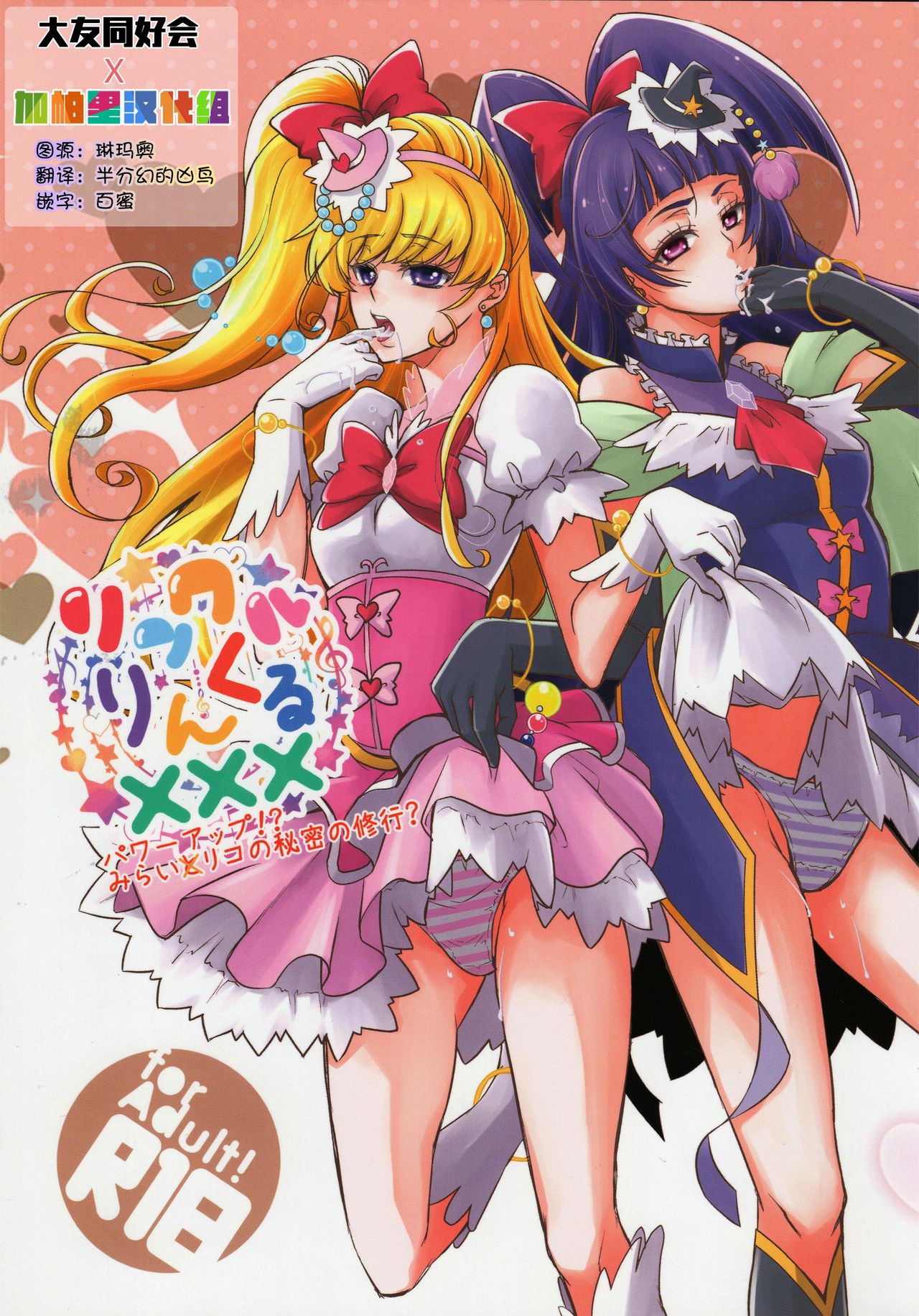 (C90) [Minamonami (Arakawa Hiyori)] Linkle Linkle XXX (Maho Girls Precure!) [Chinese] [加帕里汉化组X大友同好会] page 1 full