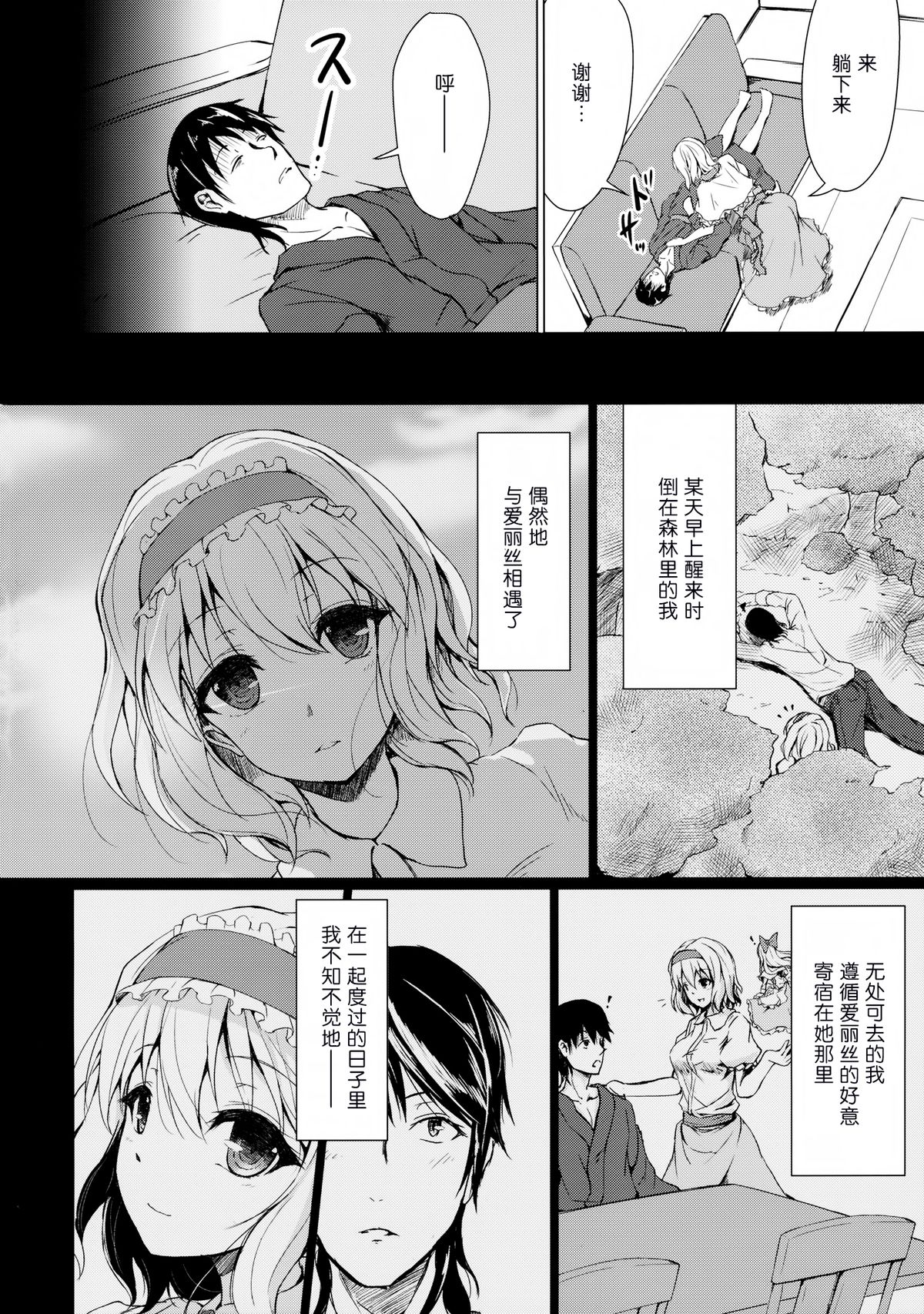 (Reitaisai 11) [Yusaritsukata (Awayume)] Call me, Alice! (Touhou Project) [Chinese] [无毒汉化组] page 4 full