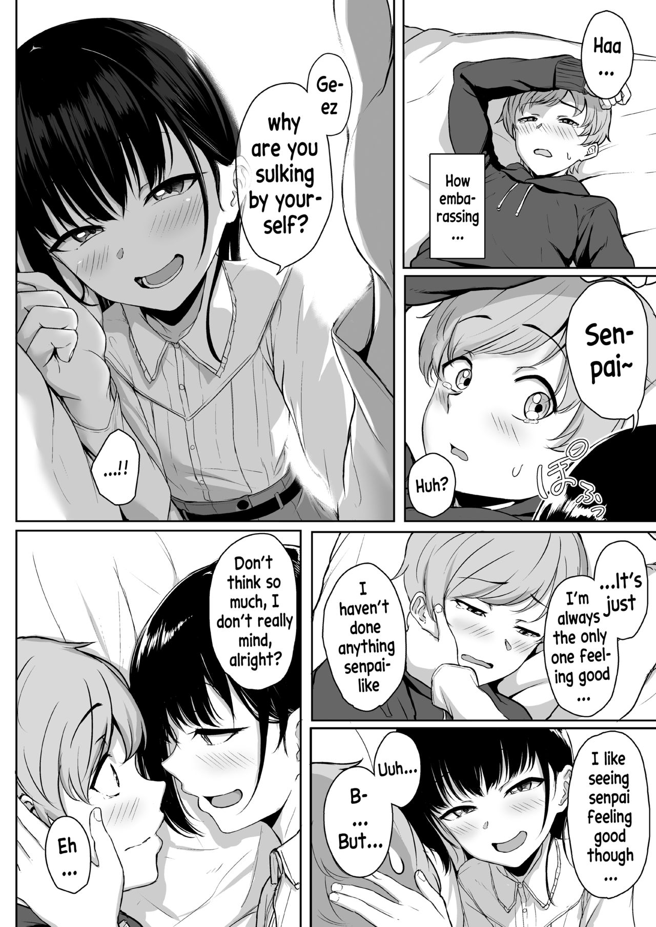 [Misaki (Aoi Tiduru)] Ijiwaru de Amaama ~Kouhai Kanojo ni Tekoki de Aisarereru Ohanashi~ [English] [xinsu] page 49 full