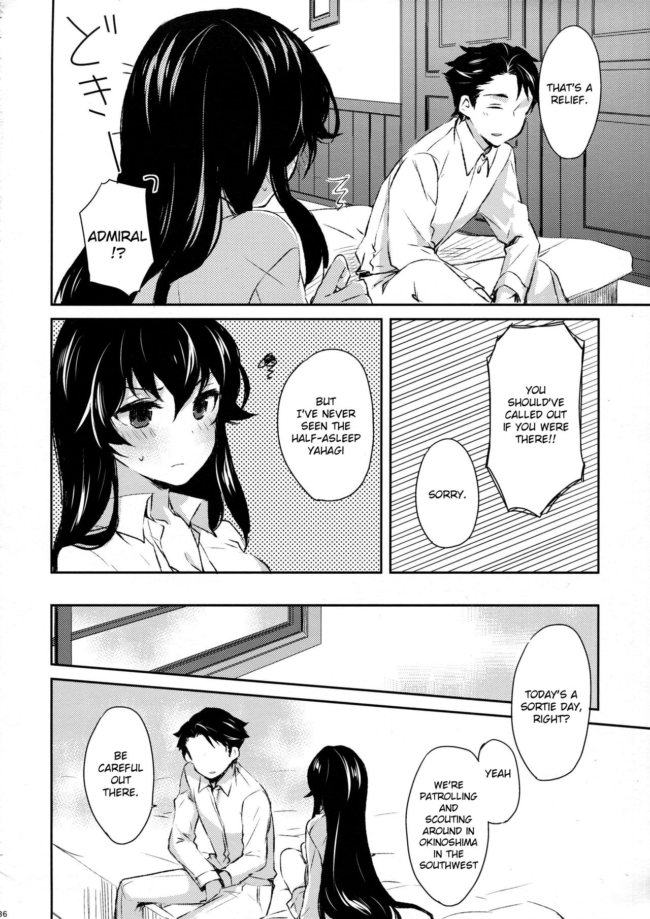 (COMIC1☆9) [Rosapersica (Ichinomiya)] Yoru Yahagi (Kantai Collection -KanColle-) [English] [constantly] page 35 full