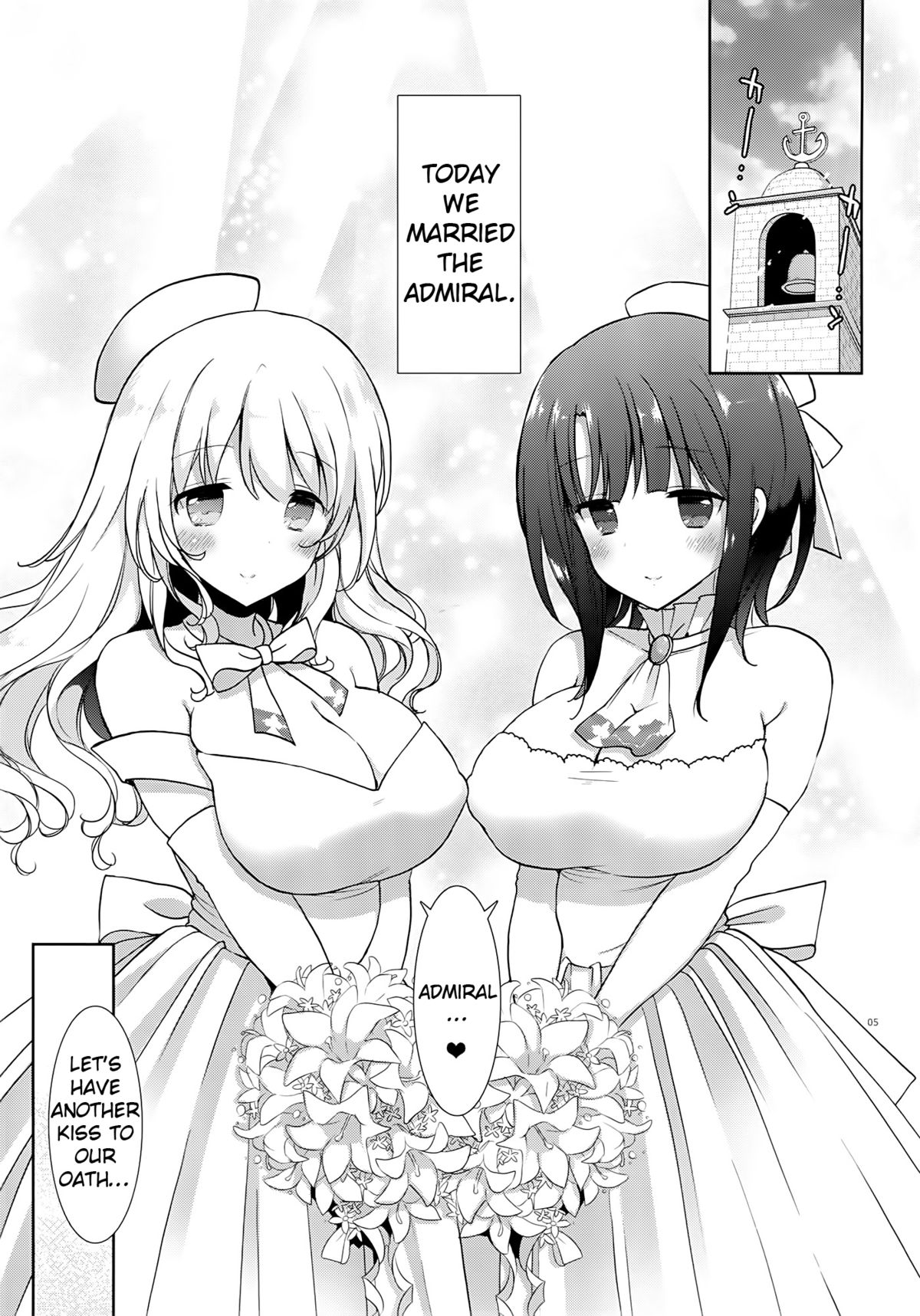 (C86) [MOZUCHICHI (Mozuya Murasaki)] Kekkon Kakko Sumi (Kantai Collection -KanColle-) [English] {doujin-moe.us} page 4 full