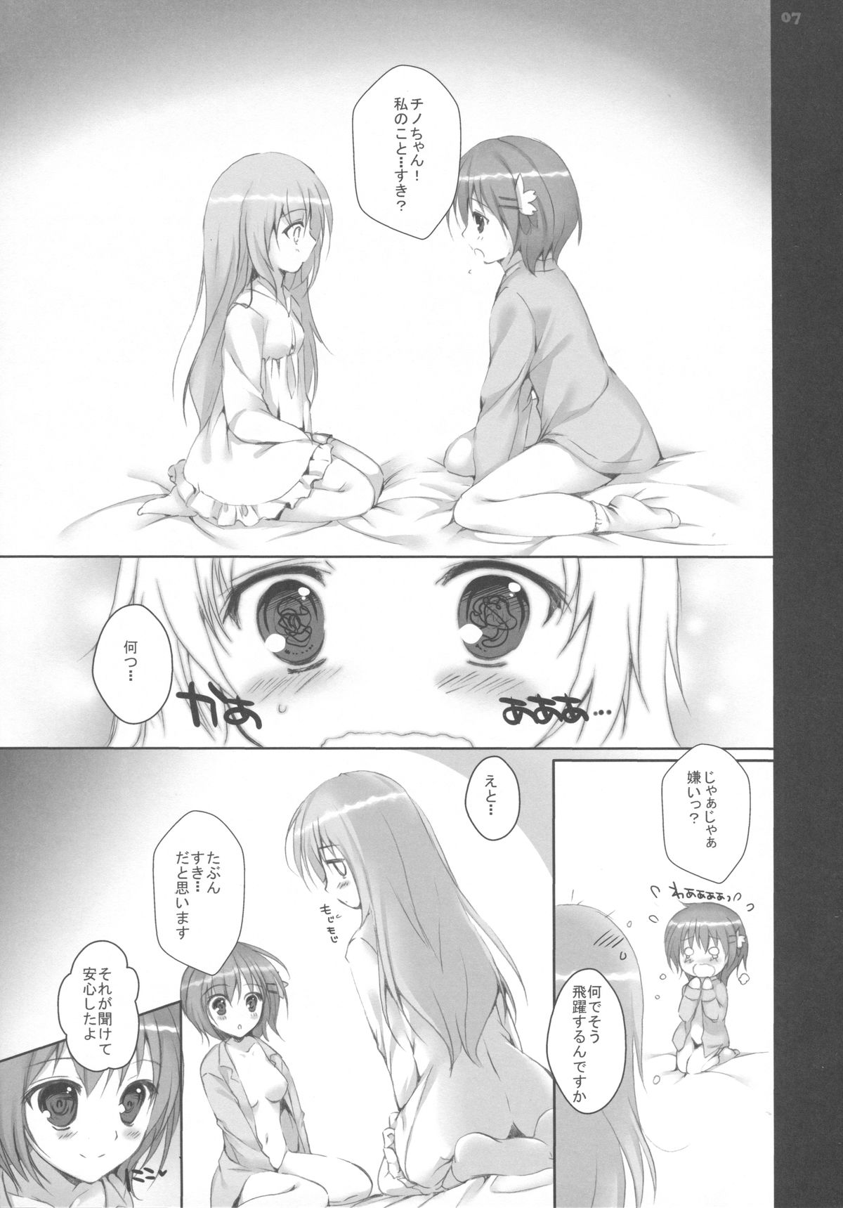 (C86) [PINK CHUCHU (Mikeou)] Chino-chan no Pantsu (Gochuumon wa Usagi desu ka?) page 7 full