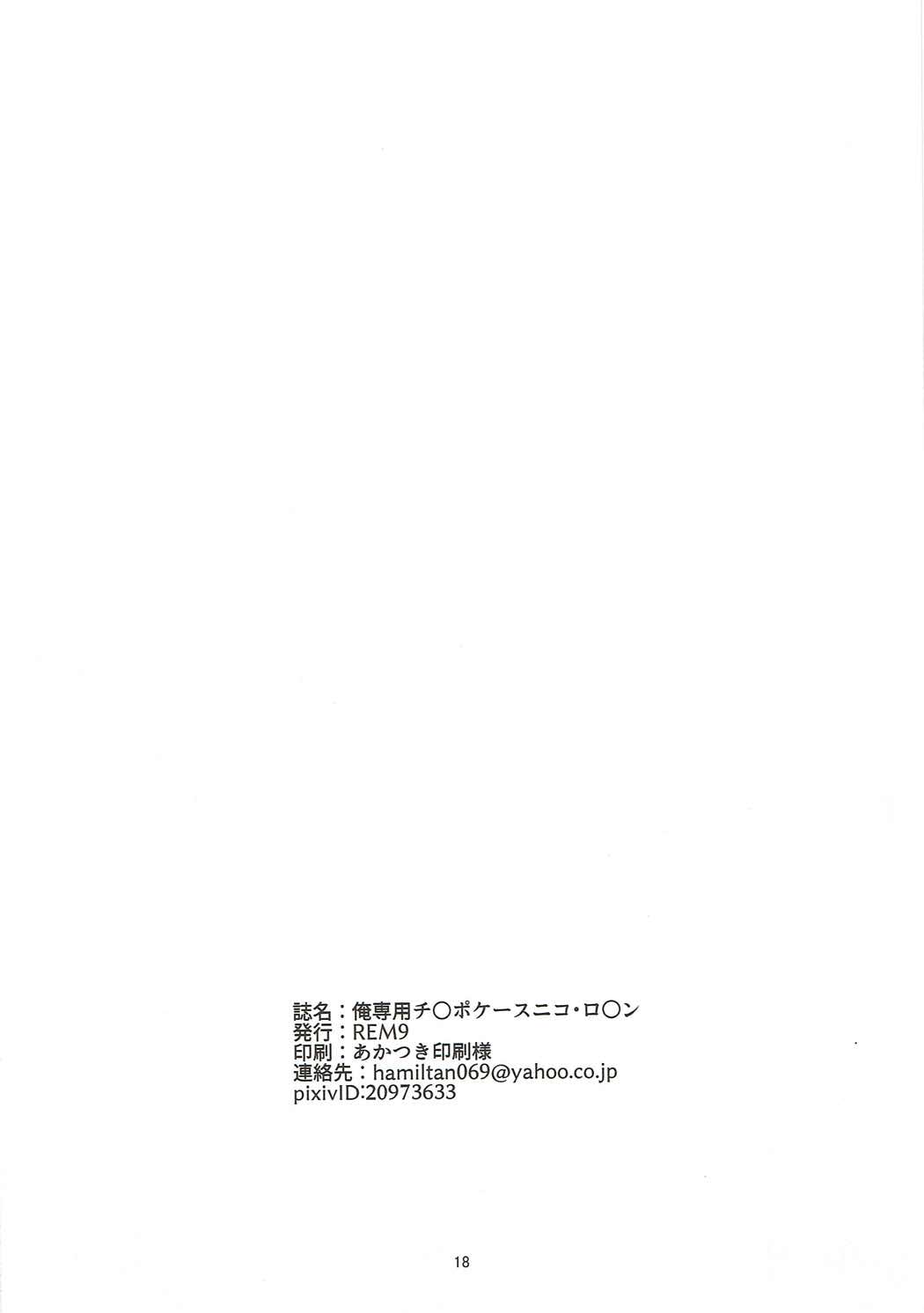 (C92) [REM9 (Hamiltan)] Ore Senyou Chinpo Case Nico Robin (One Piece) page 17 full