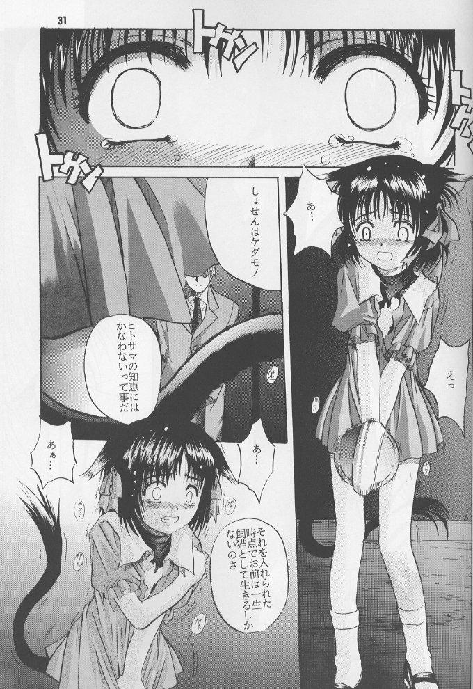 (C60) [Jiyuugaoka Shoutengai (Hiraki Naori)] ruri iyarashii koneko noshitsuke hou (shibireru daiou) page 30 full